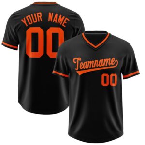 Custom Embroidered V-Neck Baseball Jersey: Personalized Team Uniform