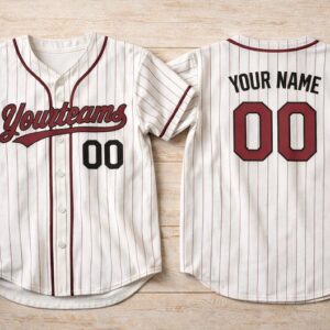 Adult Custom Baseball Jersey Personalized Name Number Pinstripe Team Shirt Baseball Gift