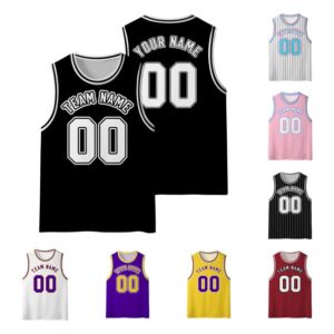 Custom Basketball Jersey, Personalized Team Name & Number Jersey, Sports Jersey for Basketball Fan Lovers Players, Game Day Outfit