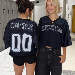 Customizable Mesh Football Jersey, Personalized Name Number Team Uniform