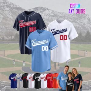 Custom Baseball Jersey: Personalized Name & Number logo, Team sport uniform, Wedding Party jersey Birthday Gift for Men Women Kid Toddler