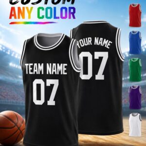Custom Basketball Jersey | Personalized Team Uniform, Father Son Matching Shirt, Mens & Youth Mesh Tank Top, Add Your Name and Number