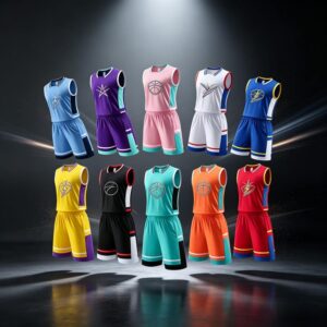 Custom Basketball Jersey Set Personalized Team Uniform Custom Name Number Basketball Shorts Youth Sportswear Streetwear Outfit